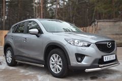 Защита порогов D63 (вариант 3) для Mazda CX-5 2011-