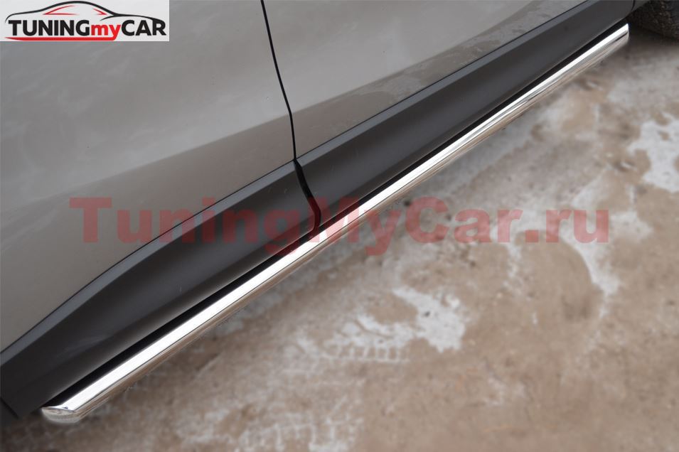 Защита порогов D63 (вариант 1) для Mazda CX-5 2011-