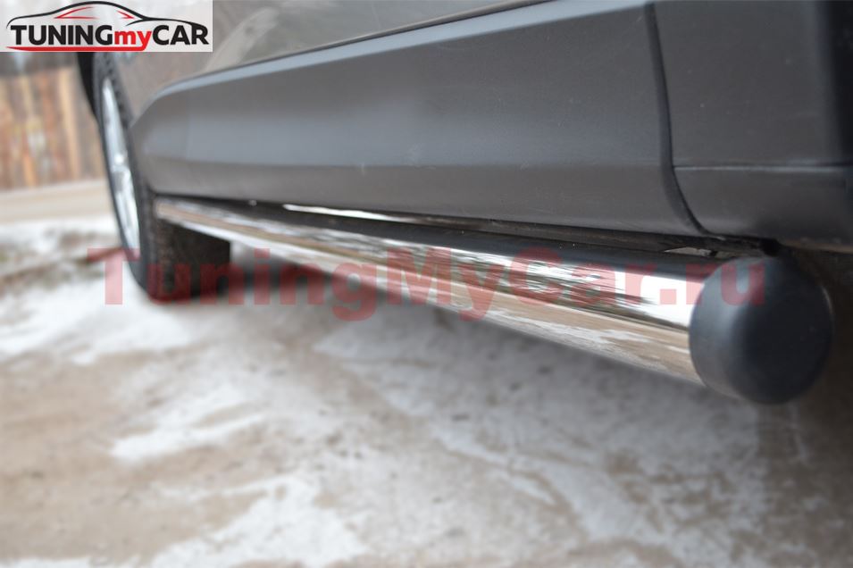 Защита порогов D63 (вариант 2) для Mazda CX-5 2011-