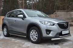 Защита порогов D63 (вариант 2) для Mazda CX-5 2011-
