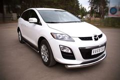 Защита переднего бампера D76 (дуга) для Mazda CX-7 2010-2013