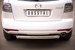 Защита заднего бампера D76 (дуга) для Mazda CX-7 2010-2013
