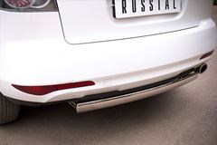 Защита заднего бампера D75х42 для Mazda CX-7 2010-2013