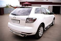 Защита заднего бампера D76/42 (дуга) для Mazda CX-7 2010-2013