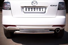 Защита заднего бампера D63/42 (дуга) для Mazda CX-7 2010-2013