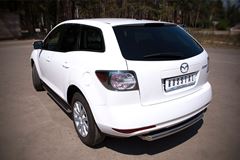 Защита заднего бампера D63 (дуга) для Mazda CX-7 2010-2013