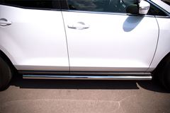 Пороги труба D63 (вариант 3) для Mazda CX-7 2010-2013