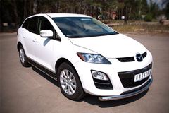 Пороги труба D63 (вариант 3) для Mazda CX-7 2010-2013