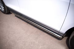 Пороги труба D63 (вариант 1) для Mazda CX-7 2010-2013