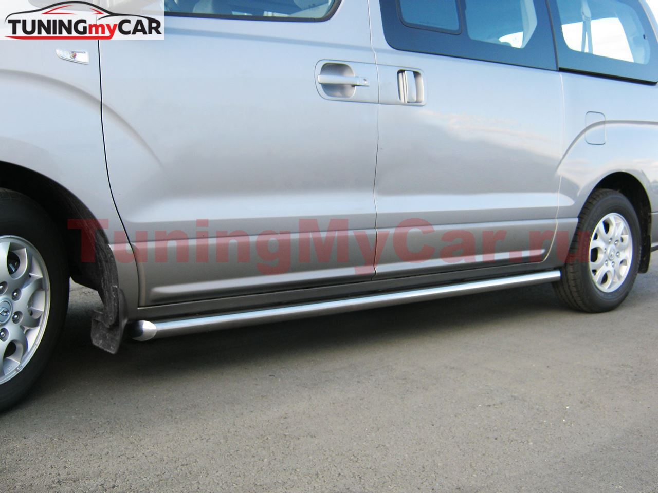 Пороги труба D63 для Hyundai H1 2008-