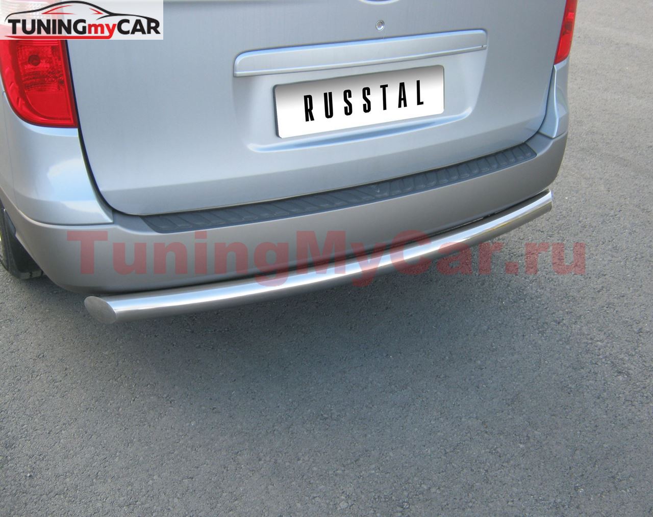 Защита заднего бампера D76 для Hyundai H1 2008-