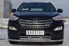Защита переднего бампера D63 ( секции) / D63 (дуга) для Hyundai Santa Fe 2012-2015