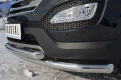 Защита переднего бампера D63 ( секции) / D63 (дуга) для Hyundai Santa Fe 2012-2015