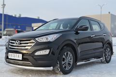 Защита переднего бампера D76 (секции) для Hyundai Santa Fe 2012-2015
