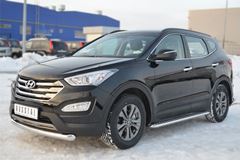Защита переднего бампера D76 (дуга) для Hyundai Santa Fe 2012-2015