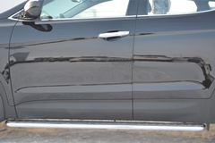Пороги труба D42 с листом для Hyundai Santa Fe 2012-2015