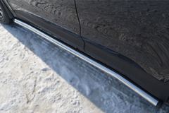 Пороги труба D63 (вариант 2) для Hyundai Santa Fe 2012-2015