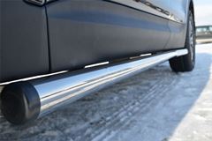 Пороги труба D63 (вариант 2) для Hyundai Santa Fe 2012-2015