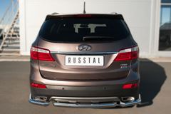 Защита заднего бампера D63 (дуга) для Hyundai Santa Fe Grand 2014-
