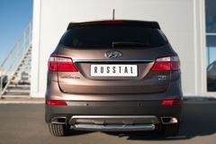 Защита заднего бампера D63 (дуга) для Hyundai Santa Fe Grand 2014-