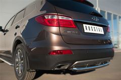 Защита заднего бампера D63 (дуга) для Hyundai Santa Fe Grand 2014-