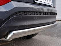 Защита заднего бампера 75х42 дуга для Hyundai Tucson 2015