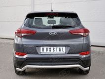 Защита заднего бампера D63 волна для Hyundai Tucson 2015