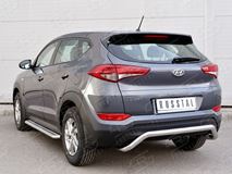 Защита заднего бампера D63 волна под машину для Hyundai Tucson 2015