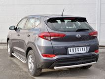 Защита заднего бампера D63 дуга для Hyundai Tucson 2015