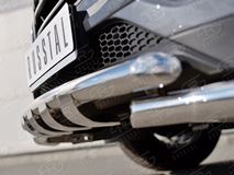 Защита переднего бампера D63 дуга-D63 дуга+клыки для Hyundai Tucson 2015