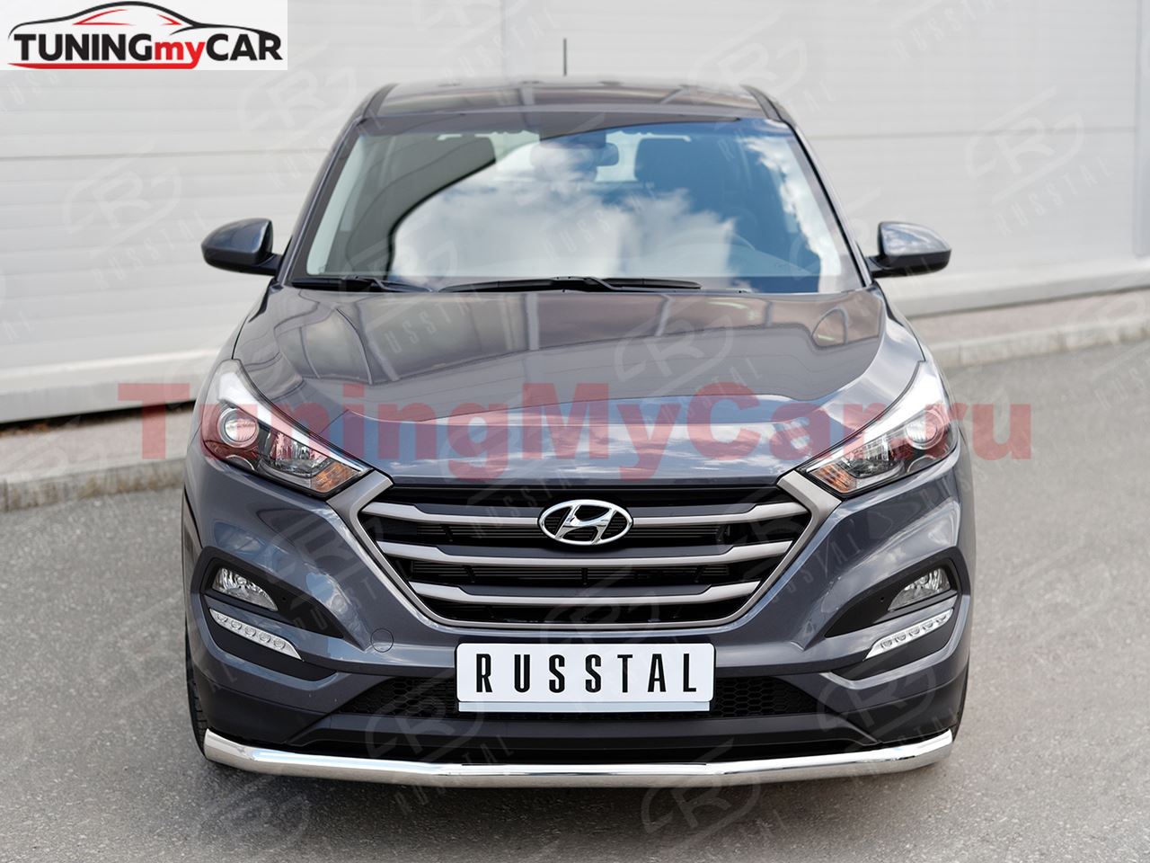 Защита переднего бампера D63 секция для Hyundai Tucson 2015