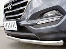 Защита переднего бампера D63 секция для Hyundai Tucson 2015