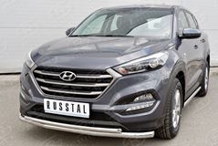 Защита переднего бампера D63 секция-D42 дуга для Hyundai Tucson 2015