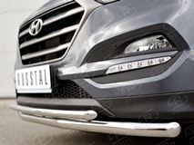 Защита переднего бампера D63 секция-D42 дуга для Hyundai Tucson 2015