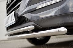 Защита переднего бампера D63 дуга-D42 дуга для Hyundai Tucson 2015