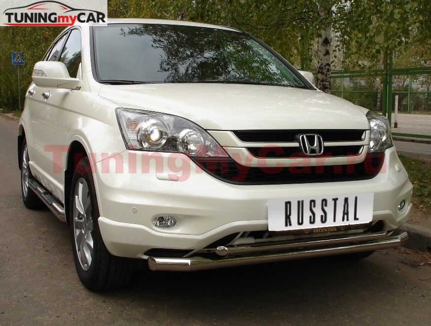 Защита переднего бампера D63/42 для Honda CR-V 2010-2012