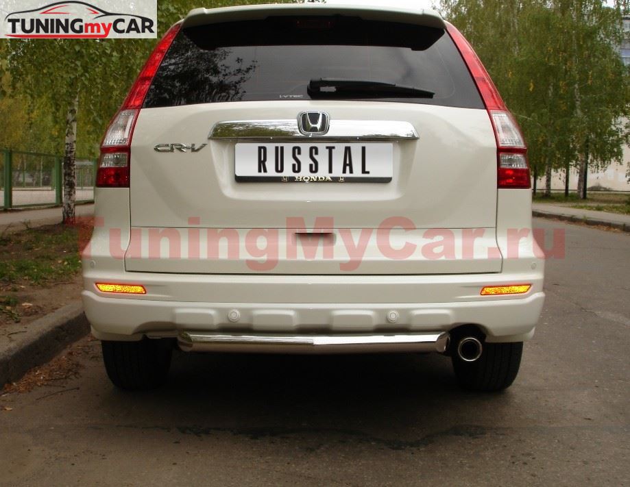 Защита заднего бампера D63 для Honda CR-V 2010-2012