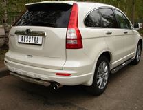 Защита заднего бампера D63 для Honda CR-V 2010-2012