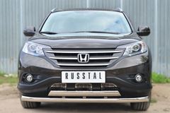 Защита переднего бампера D76 (секции) D75х42 (дуга) для Honda CR-V 2013 2.4 L 
