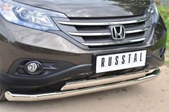 Защита переднего бампера D76 (секции) D75х42 (дуга) для Honda CR-V 2013 2.4 L 