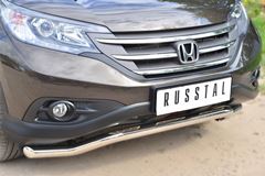 Защита переднего бампера D63 (волна) для Honda CR-V 2013 2.4 L 
