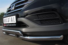 Защита переднего бампера D63 (секции) D75х42 (прямой) для Honda CR-V 2013 2.0