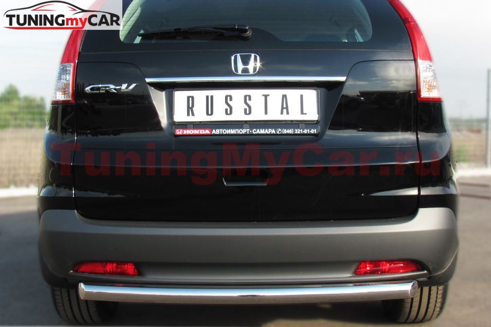 Защита заднего бампера D63 (дуга) для Honda CR-V 2013