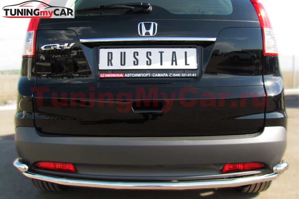 Защита заднего бампера D42 (секции)_ 42 уголки для Honda CR-V 2013