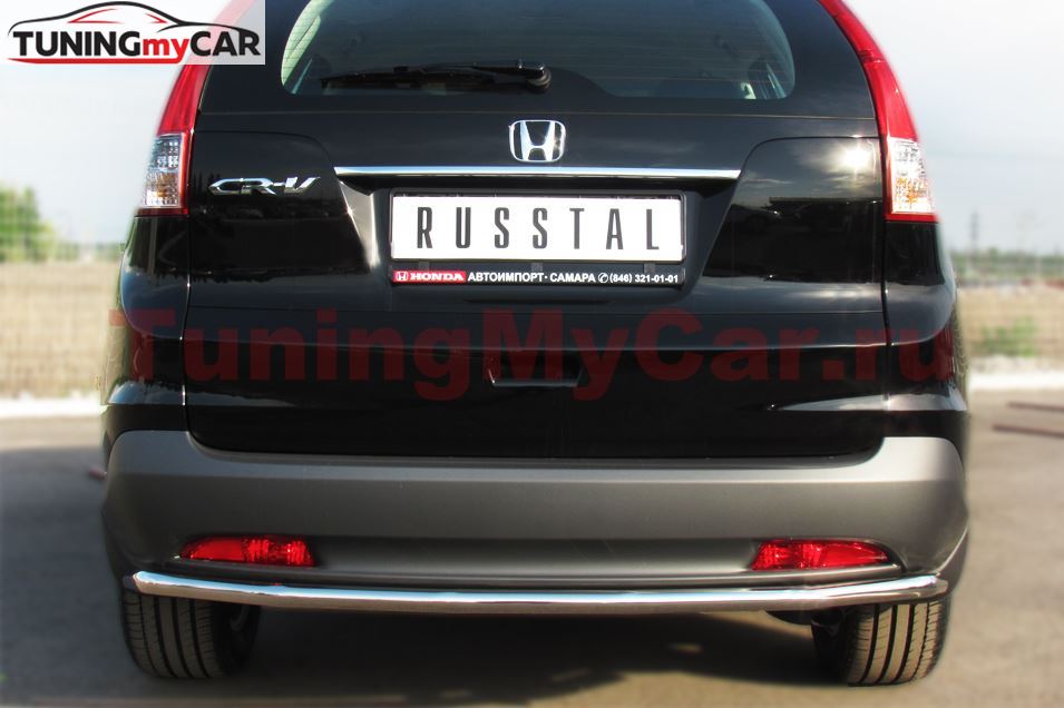 Защита заднего бампера D42 (секции) для Honda CR-V 2013