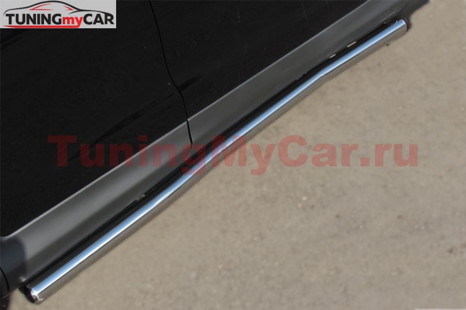 Пороги труба D63 (вариант 3) для Honda CR-V 2013