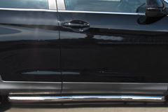 Пороги труба D63 (вариант 1) для Honda CR-V 2013