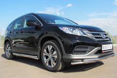 Пороги труба D42_ 42 (секции) для Honda CR-V 2013