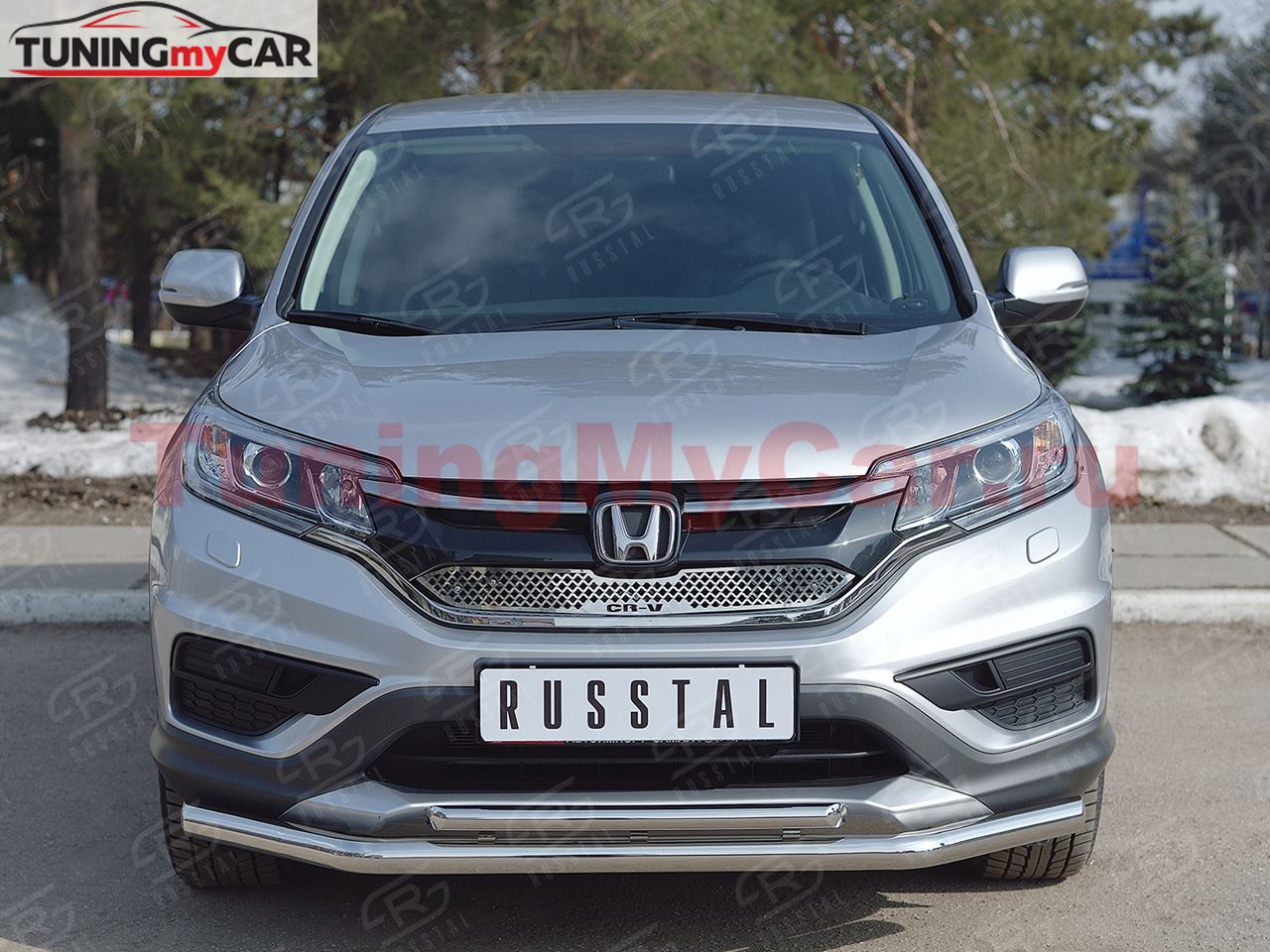 Защита переднего бампера D63 секции-D42 дуга для Honda CR-V 2.0 2015-2016