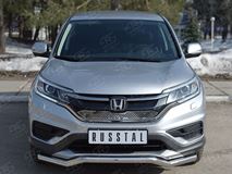 Защита переднего бампера D63 волна для Honda CR-V 2.0 2015-2016